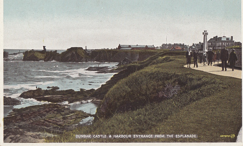 Dunbar Castle & harbour from the Esplanade