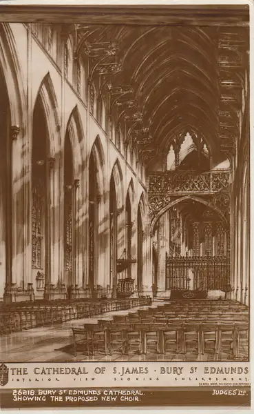Bury St Edmunds Cathedral, Suffolk, proposed new choir...