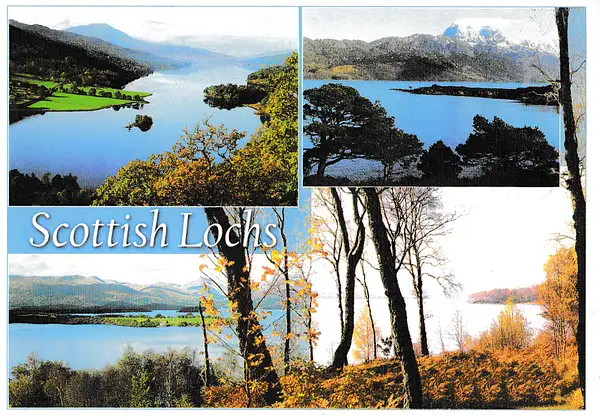 Scottish Lochs - Scotland mutiview - Tummel, Lomond,...
