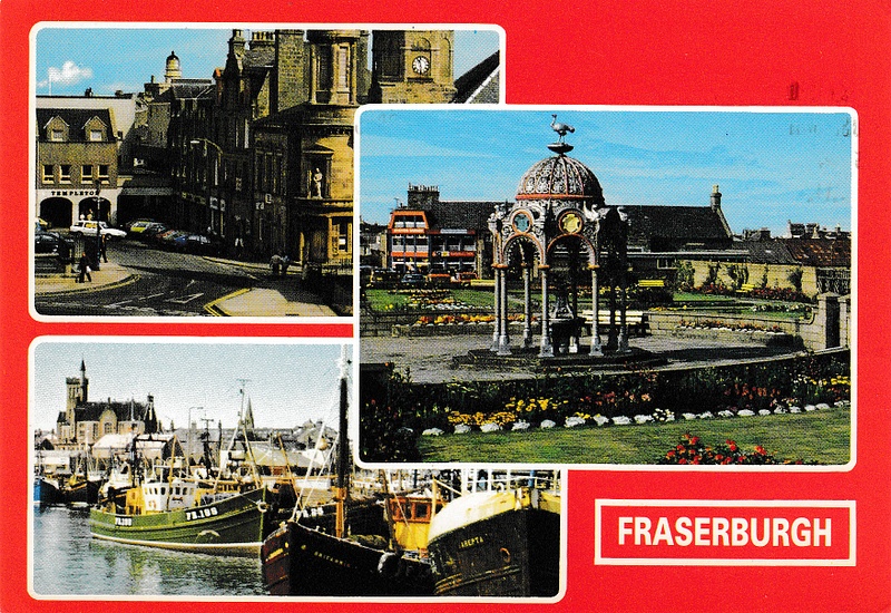 Fraserburgh, Aberdeenshire  multiview - vintage Scotland postcard