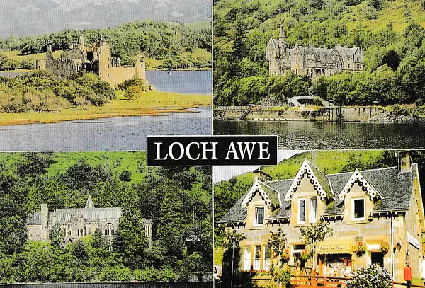 Loch Awe, Argyllshire multiview- vintage Scotland...