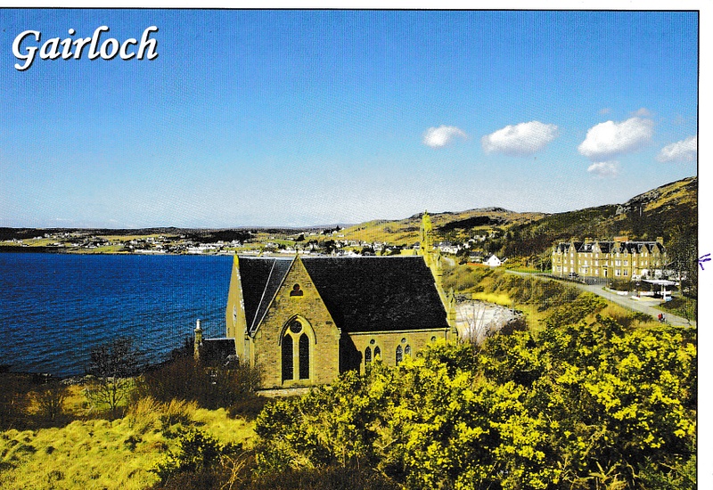 Gairloch, Wester Ross - vintage Scotland postcard