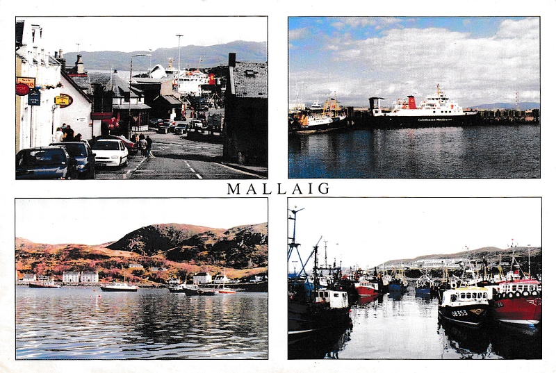 Mallaig, Inverness-shire multiview - vintage Scotland postcard
