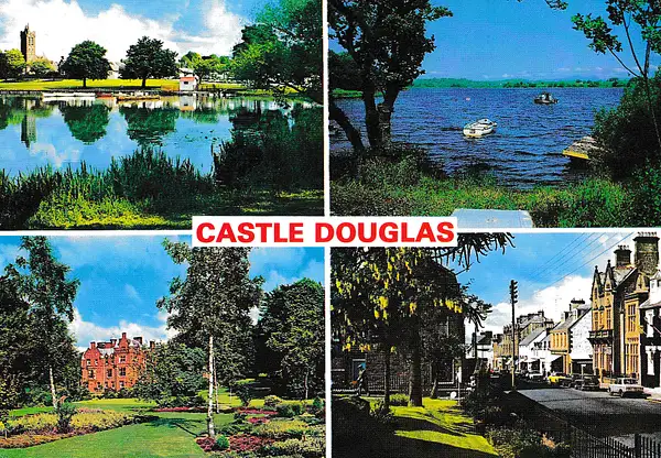 Castle Douglas, Dumfriesshire multiview - vintage...