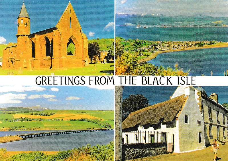 The Black Isle, Cromarty multiview - vintage Scotland postcard