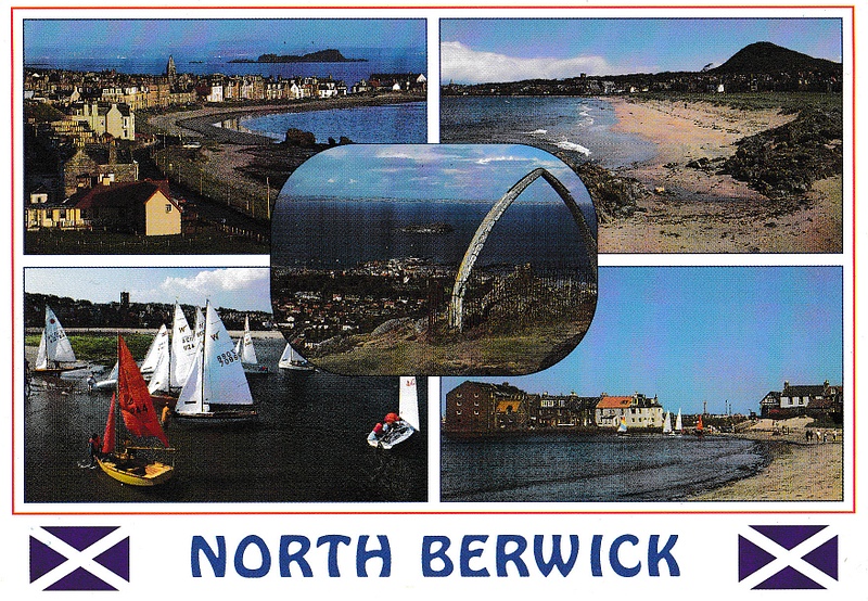 North Berwick, East Lothian multiview - vintage Scotland postcard
