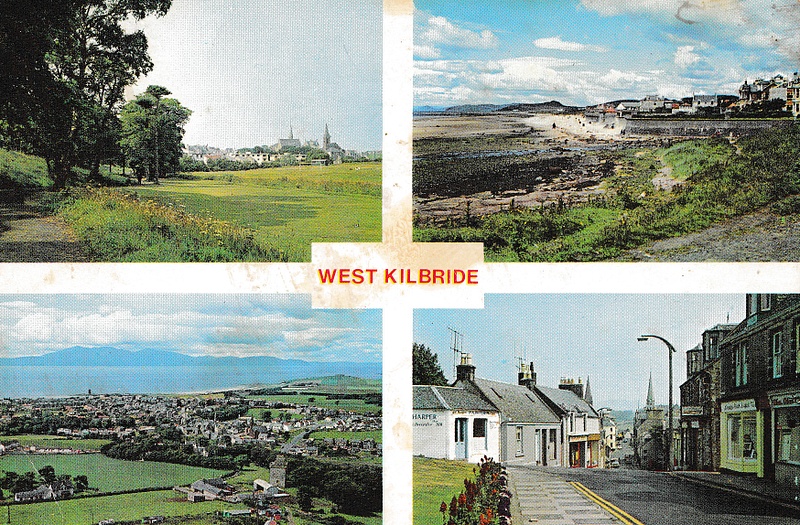 West Kilbride, Ayrshire multiview - vintage Scotland postcard