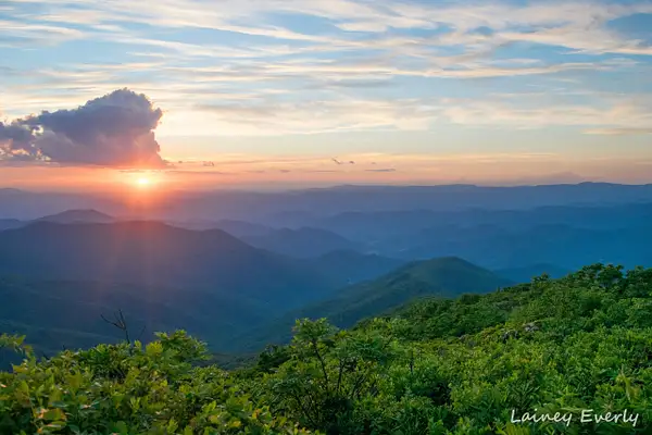 craggy pinnacle sunset by Elaine Everly