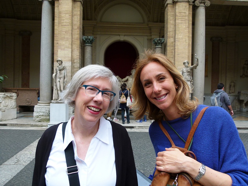 23. Alison and our Vatican Museum Guide