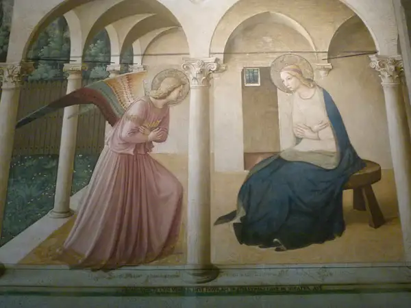 37. The Annunciation, Fresco, Convent of San Marco,...