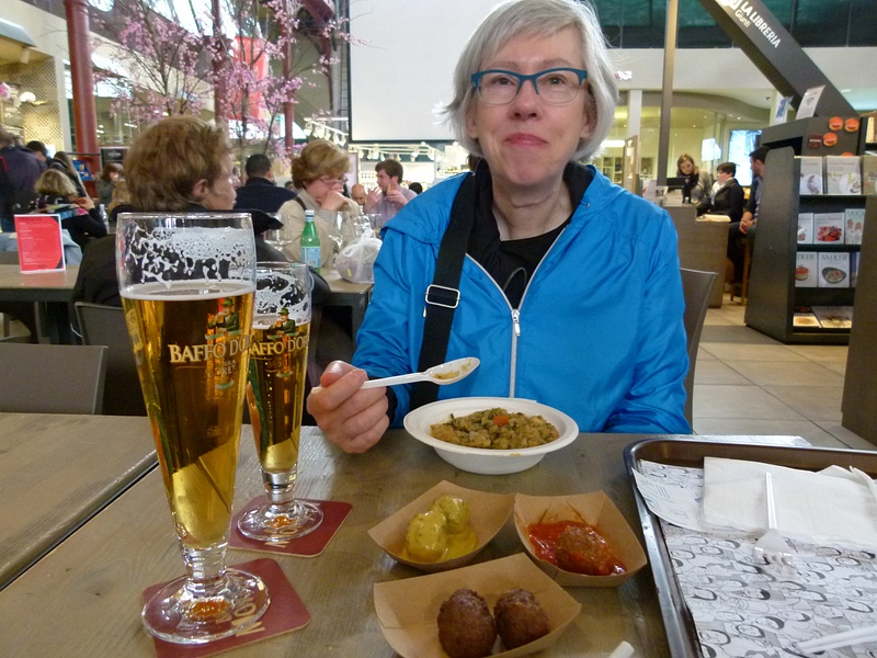 42. Ribollita Soup, Assorted Meatballs and Beer, Mercato Centrale, Florence
