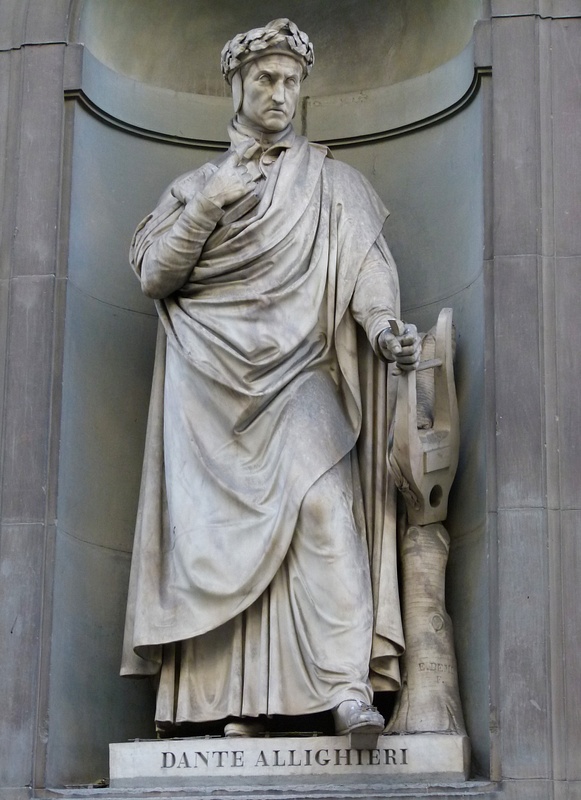 43. Dante, Outside the Uffizi Gallery, Florence