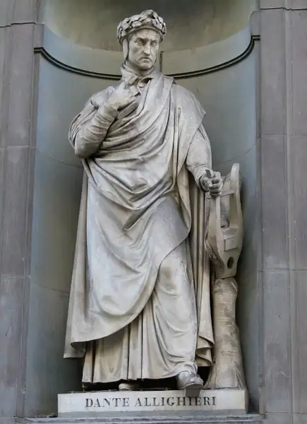 43. Dante, Outside the Uffizi Gallery, Florence by...