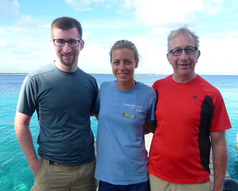 Alex, Elena (our dive instructor) and Ed