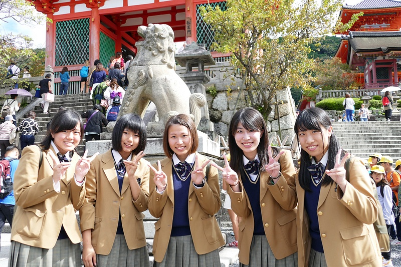 78. Classic Schoolgirls - Uniforms and Peace Signs