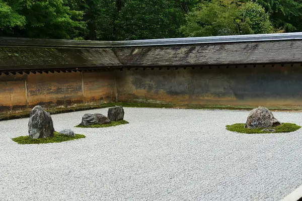 101. Ryoan-ji Zen Rock Garden by EdCerier