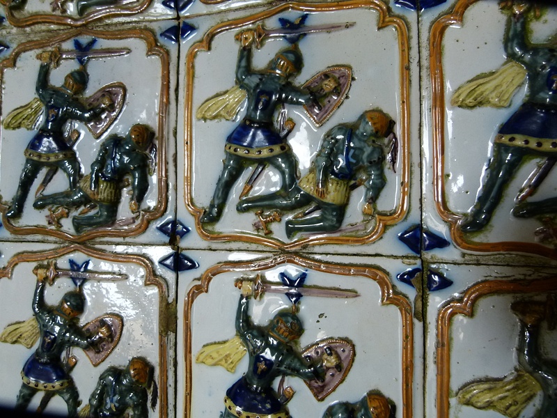29 Tiles depicting a smoting in Palacio da Pena