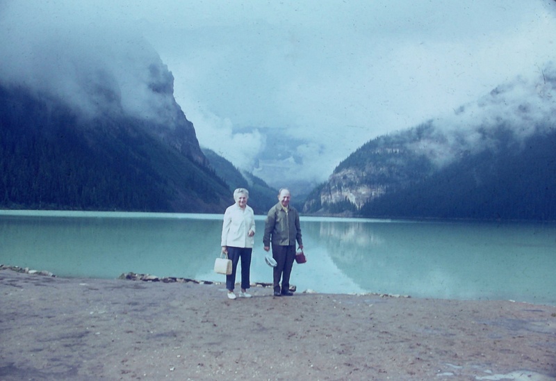 24. Nana and Papa, Canadian Rockies, Cross Country 1968
