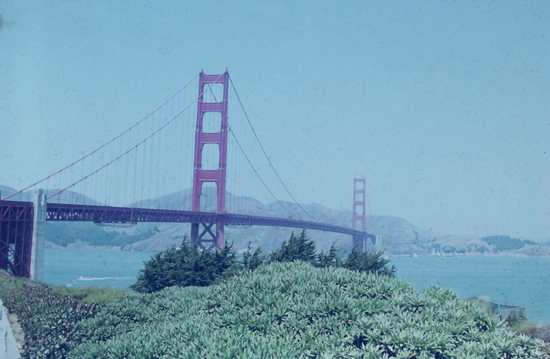 25. Golden Gate Bridge, CA, Cross Country 1968