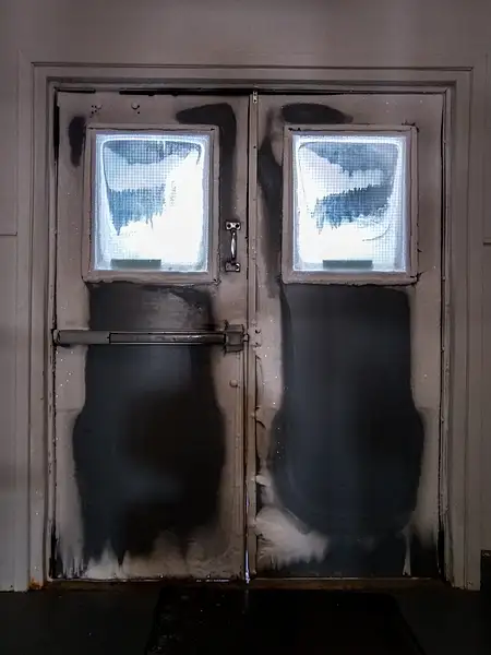 6 Ice on inside of hotel entry doors by EdCerier