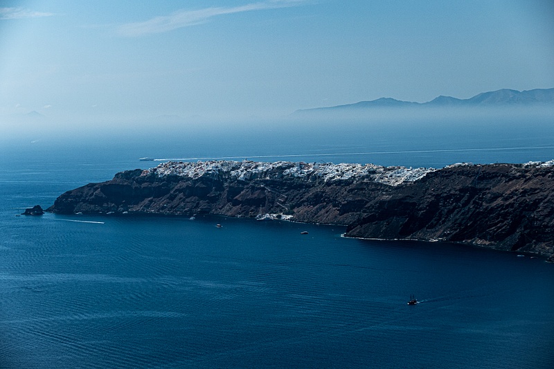 28. Oia (our hotel on far left) - Santorini