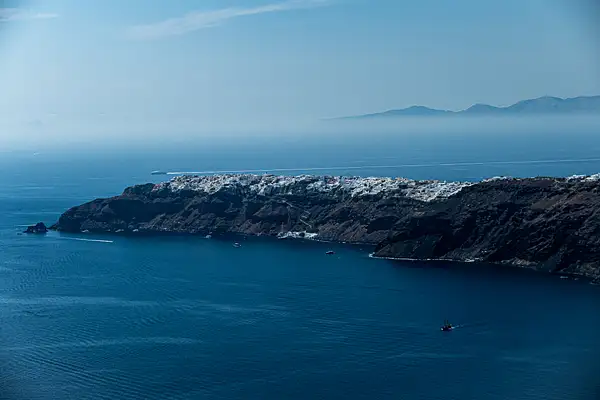 28. Oia (our hotel on far left) - Santorini by EdCerier
