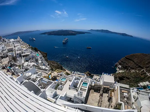 29. View from our hotel - Santorini by EdCerier