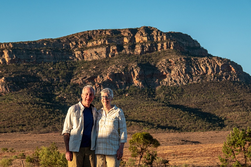 47. Alison and Ed, The Outback in Ikara-Flinders Ranges National Park