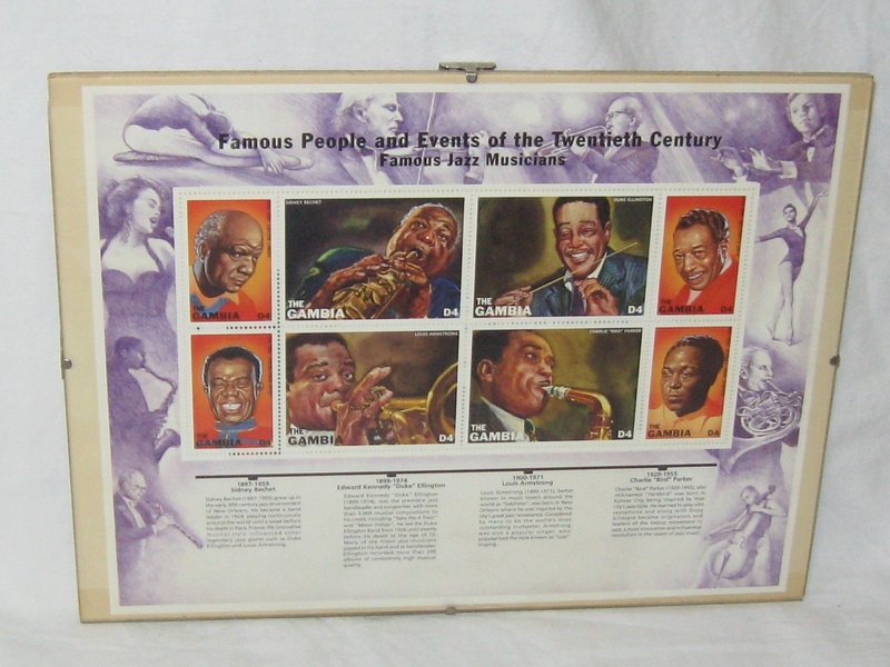 071. Postzegels met afbeelding van jazz muzikant
