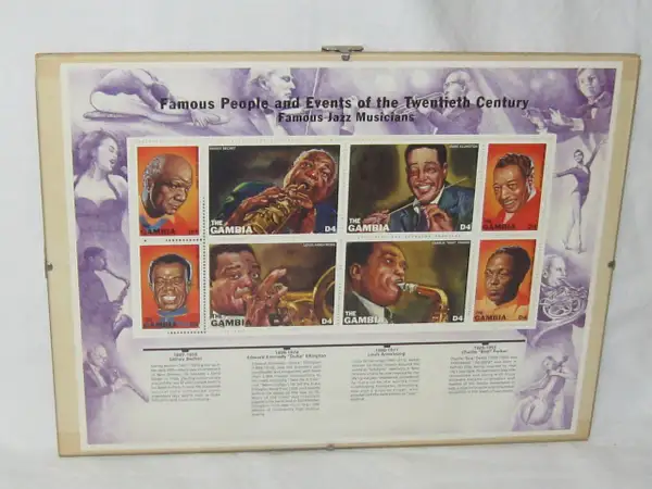 071. Postzegels met afbeelding van jazz muzikant by...