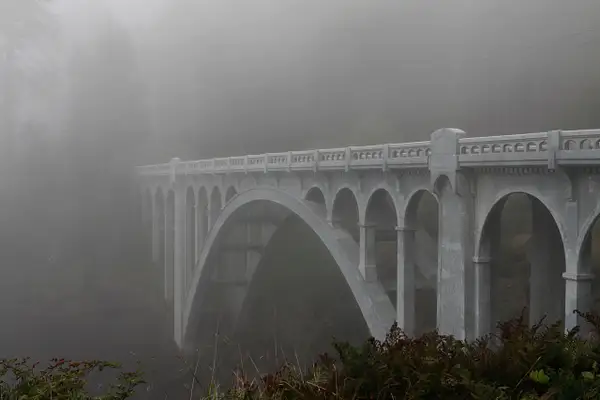 foggy bridge by zippythechipmunk
