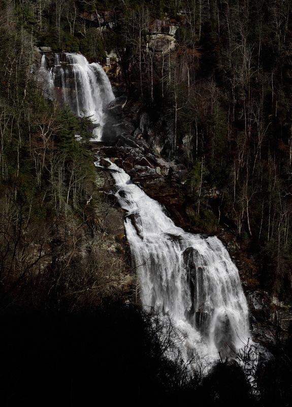 long waterfall