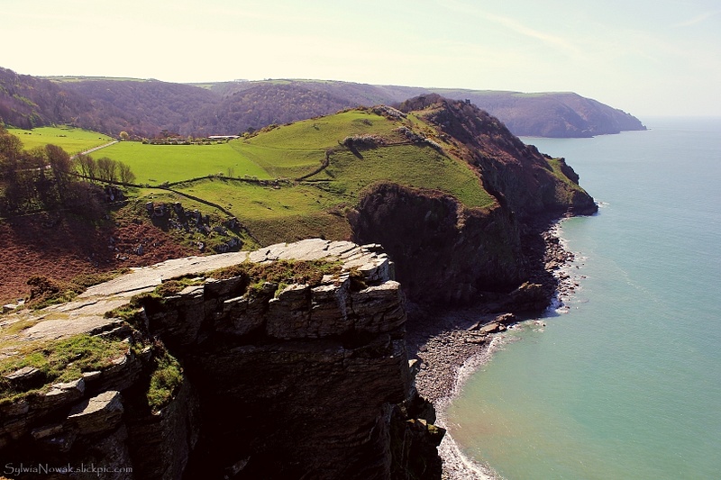 View from the Castle Rock, Exmoor, England