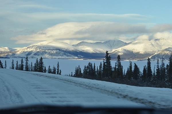 Driving_the_Alcan_along_Kluane_Lake by WillWright