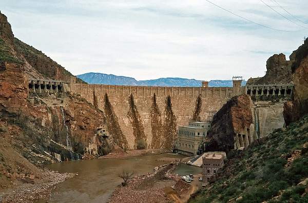 Original Roosevelt Dam - Salt River Canyon 1966 by...