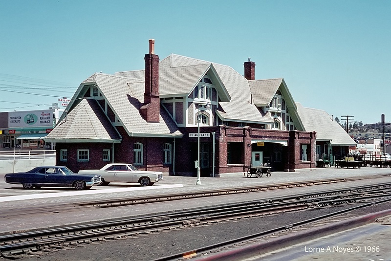 ATSF Flagstaff, AZ  station in 1966