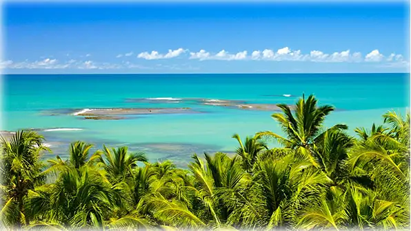 Mirror Beach near Trancoso, Bahia, Brazil by DerDivergent