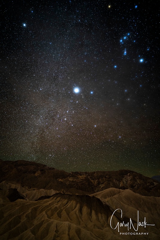 Orion, Sirius and the Milky Way
