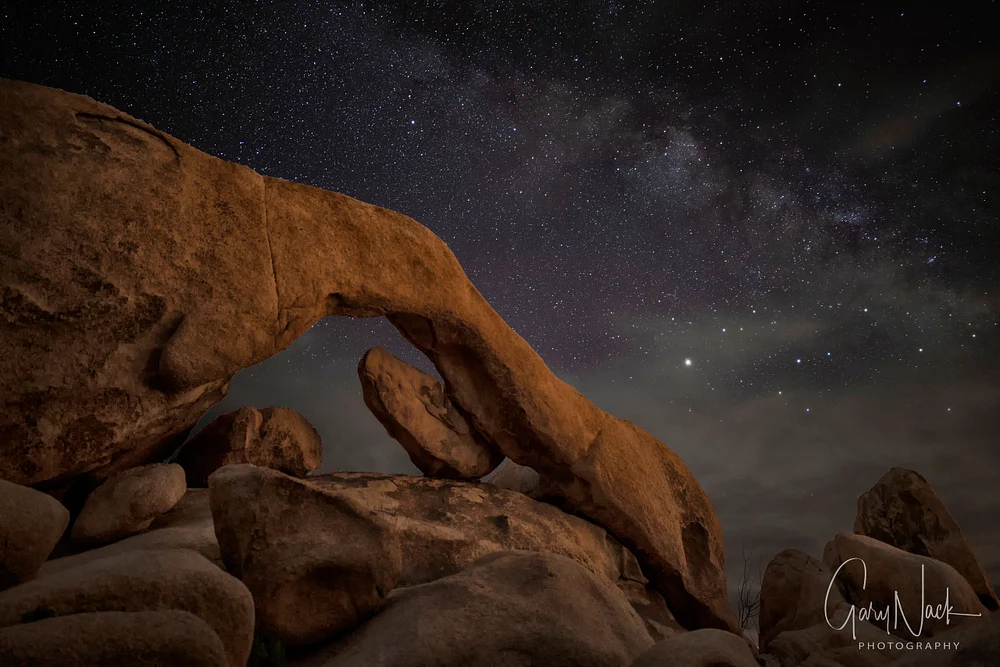 Arch Rock Under Starry Skies