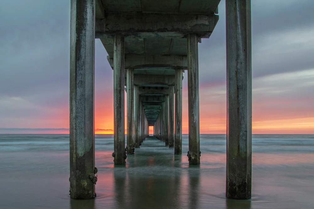 Beneath the Pier's Embrace