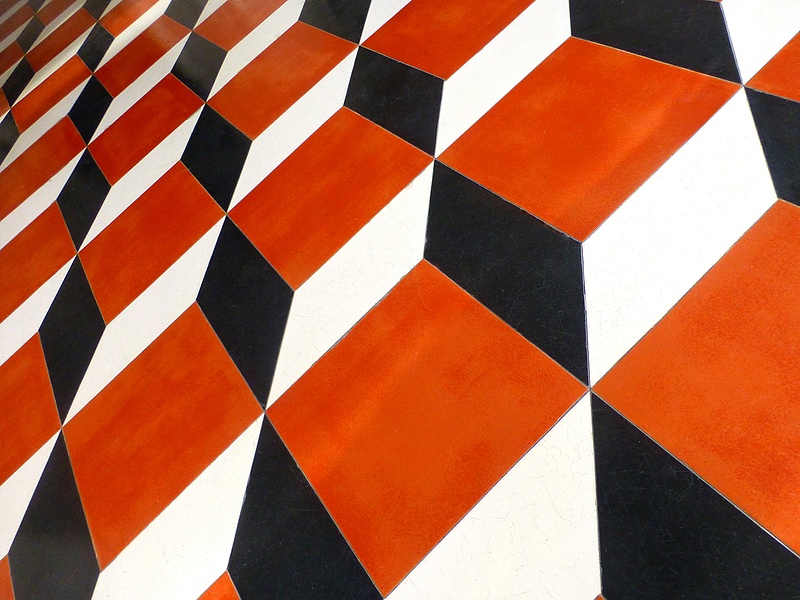 floor pattern of the Venetian hotel patio