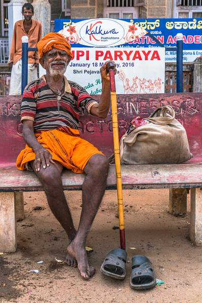Old man resting by BernArtPhotography