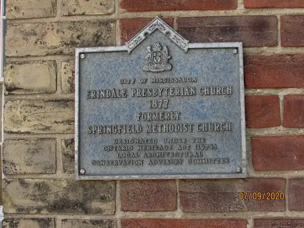 Erindale Presbyterian Church  plaque. by RobertArcher