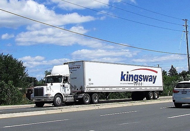 Clarke with Kingsway trailer.