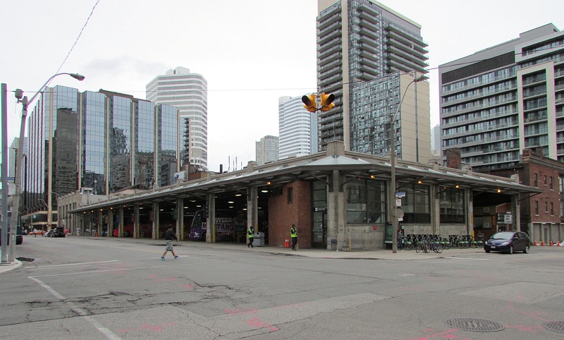 Toronto Coach Terminal from Elizabeth Street looking east. 9-12-15