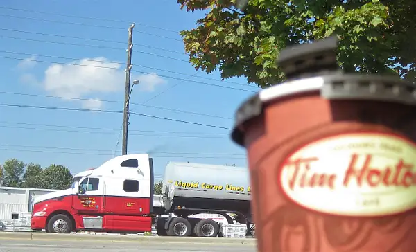 Tim Hortons and Truck Watching by RobertArcher