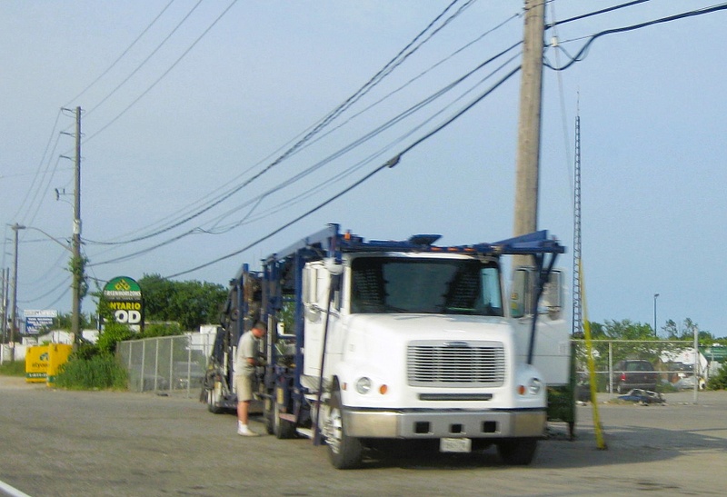 Livingston Freightliner and driver