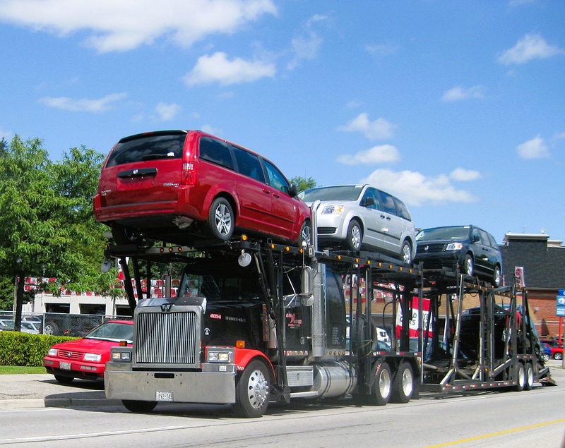 Unloading at Peel Chrysler