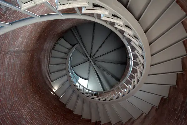 Portsmouth Harbor Light staircase by Heather Liolios
