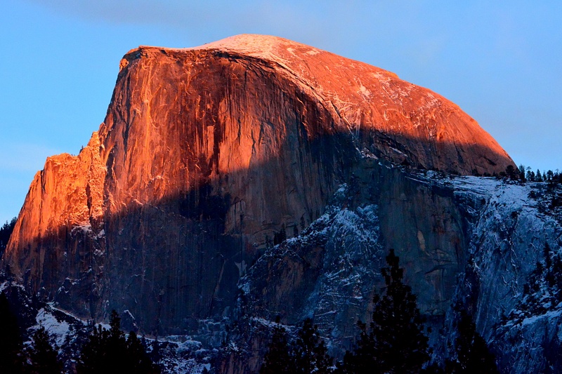 Yosemite - Half dome at sunset